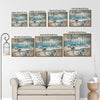 Coastal Sea Turtle Couple Wall Art with Inspirational Quote