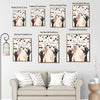 Inspirational Equality Wall Decor, Multi Skin Tone Raised Hands & Neutral Hearts With Quote We Rise By Lifting Others, Unity Diversity Kindness Vertical Canvas Artwork For Classroom Office Home