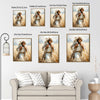 Inspirational Jesus The Good Shepherd Wall Print, Jesus Holding Lamb On Shoulders Farm Field Christian Canvas Decor