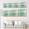 Lord's Prayer Framed Wall Art Beach Ocean Seaside Christian Scripture Print