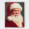 Vintage Santa Claus Reading Canvas Wall Art