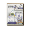 Rustic Lavender Butterfly Farmhouse Bathroom Multi‑Quote Framed Wall Art