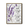 Lavender Butterfly Inspirational Quote Canvas Wall Art, "Let Your Smile Change The World" Rustic Wood Background Floral Print, Farmhouse Motivational Wall Decor
