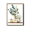 Watercolor Eucalyptus Ceramic Vase Botanical Framed Wall Art Print