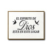 El Espiritu De Dios Esta En Este Lugar Framed Spanish Christian Wall Art Bird Print