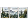 Misty Mountain Forest 3-Piece Wall Art