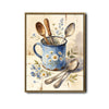 Vintage Enamel Mug Kitchen Wall Art
