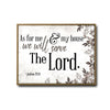Joshua 24:15 Framed Wall Art As For Me And My House Neutral Botanical Scripture Print