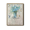 Jeremiah 29:11 Framed Christian Wall Art Hummingbird Floral Bible Verse Print