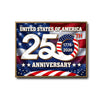 American 250th Anniversary Framed Canvas Print, 1776‑2026 US Bicentennial Plus Patriotic Flag Wall Art for Home Decor