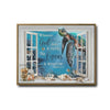 God Closes A Door He Opens A Window Sea Turtle Canvas, Nautical Faith Wall Decor