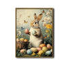 Bunny Holding Easter Eggs Canvas Print