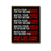 Inspirational Destiny Character Quote Framed Canvas Wall Art, Motivational Typography Wall Decor for Home & Workspace