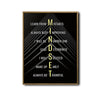 Mindset Motivational Canvas Print, Success Inspirational Quote Black Geometric Office Wall Art