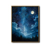 Milky Way Starry Night Sky Canvas Wall Art Watercolor Celestial Home Decor