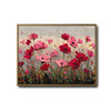 Vibrant Poppy Field Framed Wall Art, Impressionist Floral Canvas Print