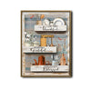 So Very Thankful Grateful Blessed Rustic Kitchen Framed Wall Art