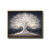 Mystical Glowing Tree of Life Canvas Print, Luminous White Ancient Fantasy Tree Wall Art