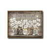 Rustic Motivational Wall Decor, White Daisies Mason Jars With Positive Quotes “Every Day Is A Gift” Butterfly Weathered Wood Canvas Art, Horizontal Country Farmhouse Floral Artwork