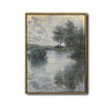 Vintage Monet River Scene Canvas Wall Art