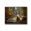 Inspirational Faith Quote Wall Print, He Left The 99 To Rescue Me Muddy Lost Lamb Forest Scene Christian Canvas