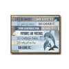 Life Is Short So Live It Motivational Quote Canvas Wall Art, Dolphin Coastal Wooden Plank Inspirational Print, Horizontal Farmhouse Beach House Positive Home Decor