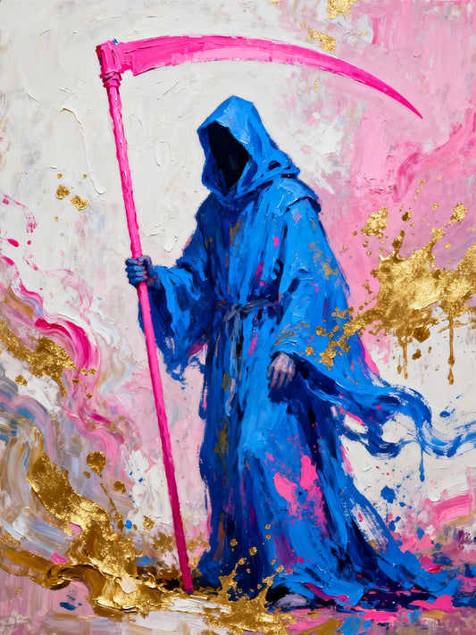 Mysterious Man With Pink Sickle