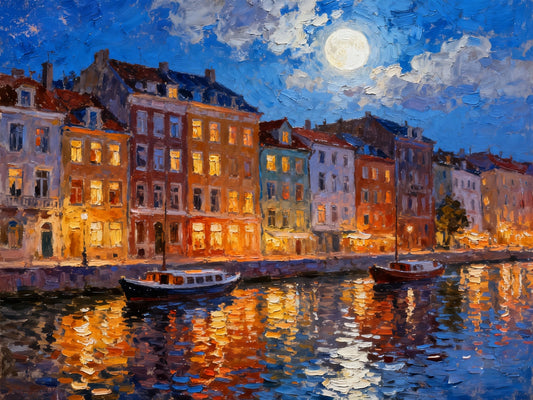 Riverside Night View
