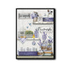 Rustic Lavender Butterfly Farmhouse Bathroom Multi‑Quote Framed Wall Art