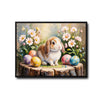 Cute Lop‑Eared Bunny Easter Canvas Wall Art