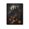 Haunted Castle Full Moon Jack‑O‑Lantern Halloween Framed Wall Art Print