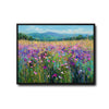 Vibrant Purple Wildflower Meadow Canvas Wall Art Impressionist Country Home Decor