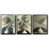 Boho Sage Green Eucalyptus 3 Panel Botanical Wall Art