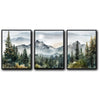 Misty Mountain Forest 3-Piece Wall Art