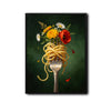 Whimsical Spaghetti Wildflower Still Life Framed Wall Art Print