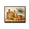 Vintage Olive Tree Lemon Still Life Framed Wall Art Print