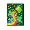 Rainbow Shamrock Leprechaun Hat St Patrick Canvas Print