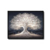 Mystical Glowing Tree of Life Canvas Print, Luminous White Ancient Fantasy Tree Wall Art