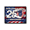 American 250th Anniversary Framed Canvas Print, 1776‑2026 US Bicentennial Plus Patriotic Flag Wall Art for Home Decor