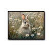 Wild Rabbit Daisy Meadow Canvas Wall Art
