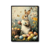 Bunny Holding Easter Eggs Canvas Print
