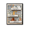 So Very Thankful Grateful Blessed Rustic Kitchen Framed Wall Art