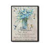 Jeremiah 29:11 Framed Christian Wall Art Hummingbird Floral Bible Verse Print