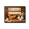 This Kitchen Offers Food Love and Joy Farmhouse Canvas Wall Art