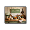 This Kitchen Offers Food Love and Joy Farmhouse Canvas Wall Art