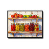 Canning Pickle Jars Rustic Kitchen Canvas Wall Art