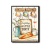 Farmhouse Funny Kitchen Quote Framed Wall Art Print