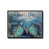 You & Me We Got This Sea Turtle Canvas, Nautical Ocean Couple Wall Decor