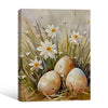 Easter Eggs Daffodil Canvas Wall Print