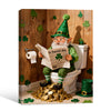 Gnome On Toilet St Patrick's Canvas Print